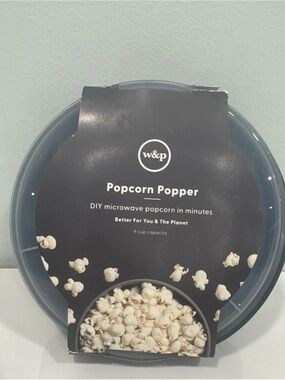 Blue Popcorn Popper - Microwave Popcorn Maker